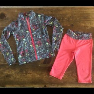 Girls Zella Active Outfit, size XS, like new